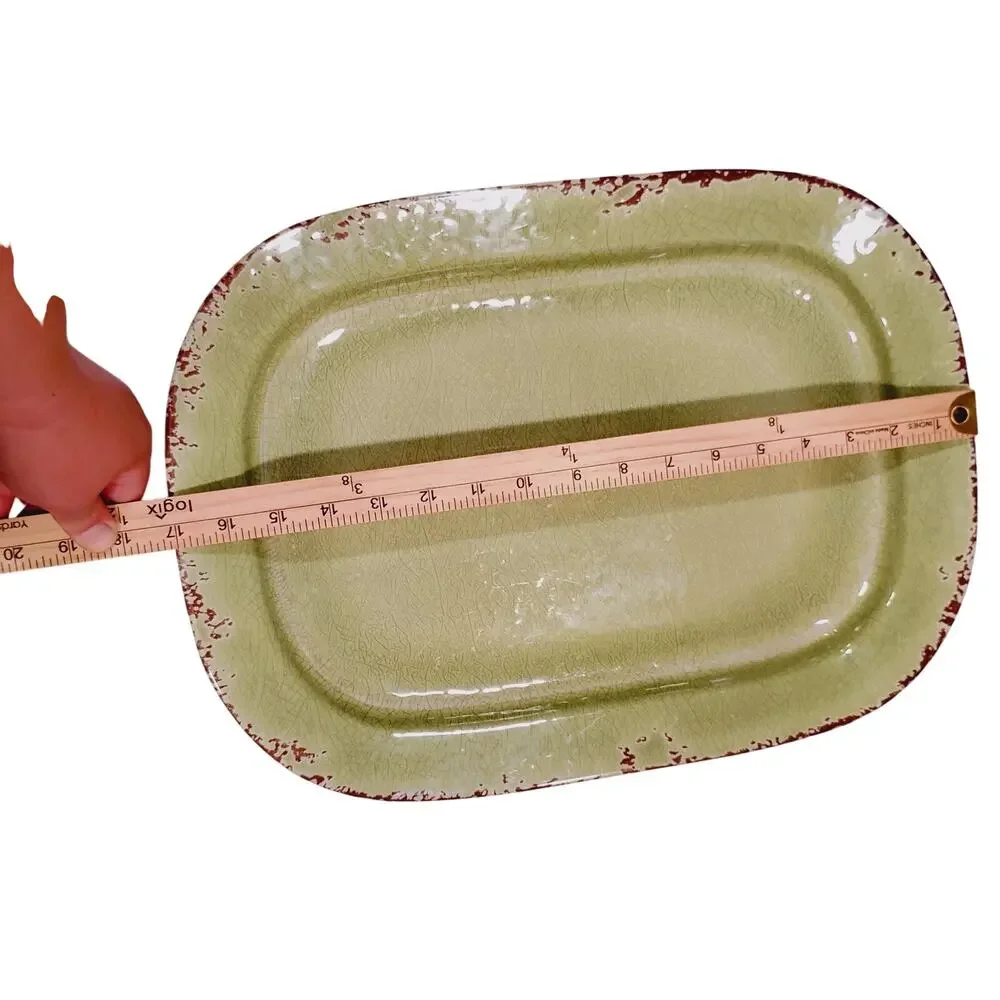 Williams Sonoma Rustic Farmhouse Melamine Serving Platters Set